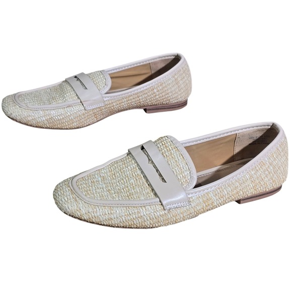 ASOS Design Raffia Woven‎ Loafers Penny Slip On Flats Natural Neutral US 9 - Picture 2 of 15
